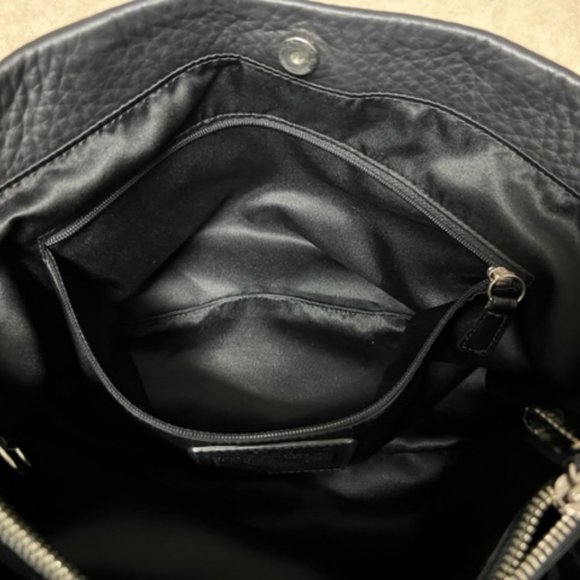 Coach Penelope Op Art Black & White Signature Shopper Purse - Picture 9 of 12